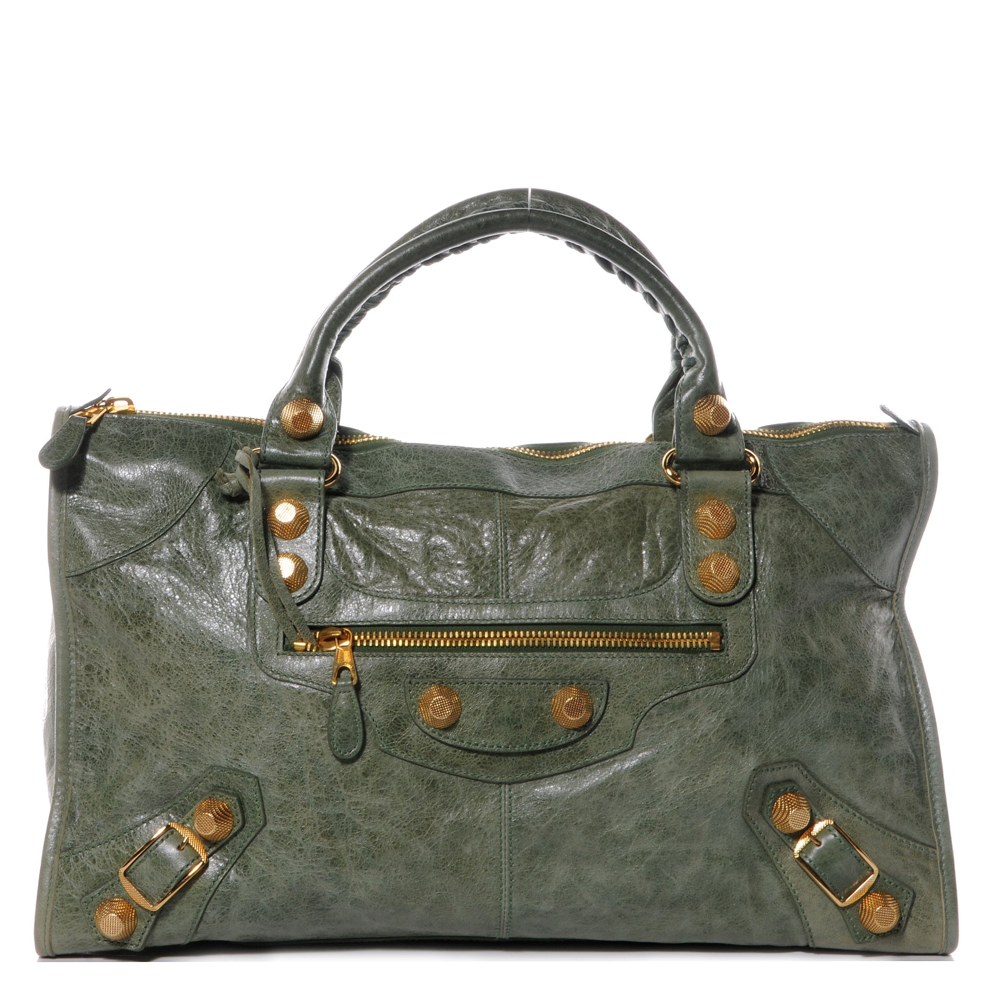 Balenciaga Agneau Giant 21 Gold Hardware Work Vert Thyme 1 of 8