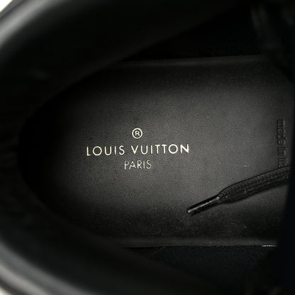 Louis Vuitton Calfskin Rivoli High Top Sneakers 12 Black Multicolor 8 of 9
