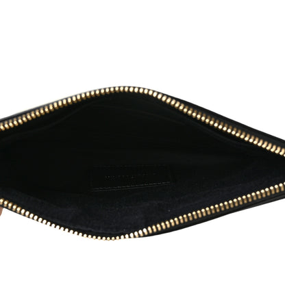 Saint Laurent Smooth Calfskin Monogram Bill Pouch Black 5 of 10