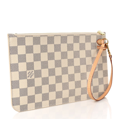 Louis Vuitton Damier Azur Neverfull MM GM Pochette 3 of 8