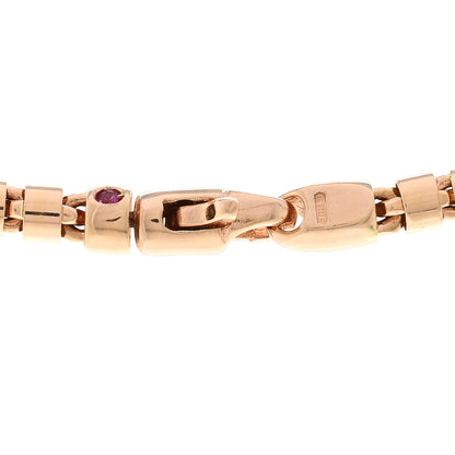Roberto Coin 18K Rose Gold 3mm Chain Necklace 5 of 6