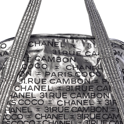 Chanel Lacquered Canvas Medium Unlimited Tote Argent Fonce 12 of 12