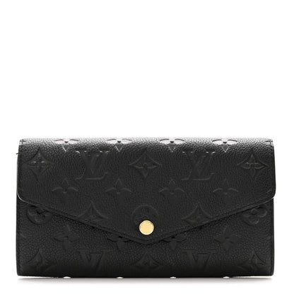 Louis Vuitton Empreinte Sarah Wallet NM Black 1 of 7