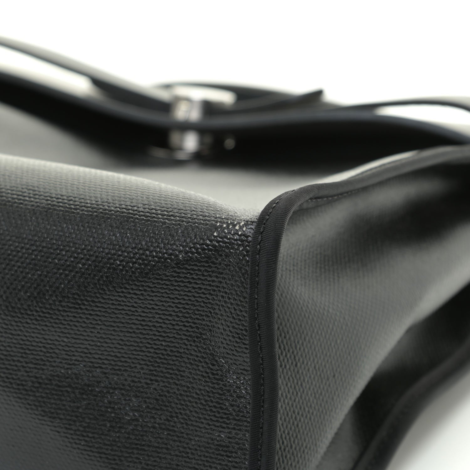 Hermes Toile H Berline Vache Hunter Herbag Zip PM 31 Black Ecru 7 of 13