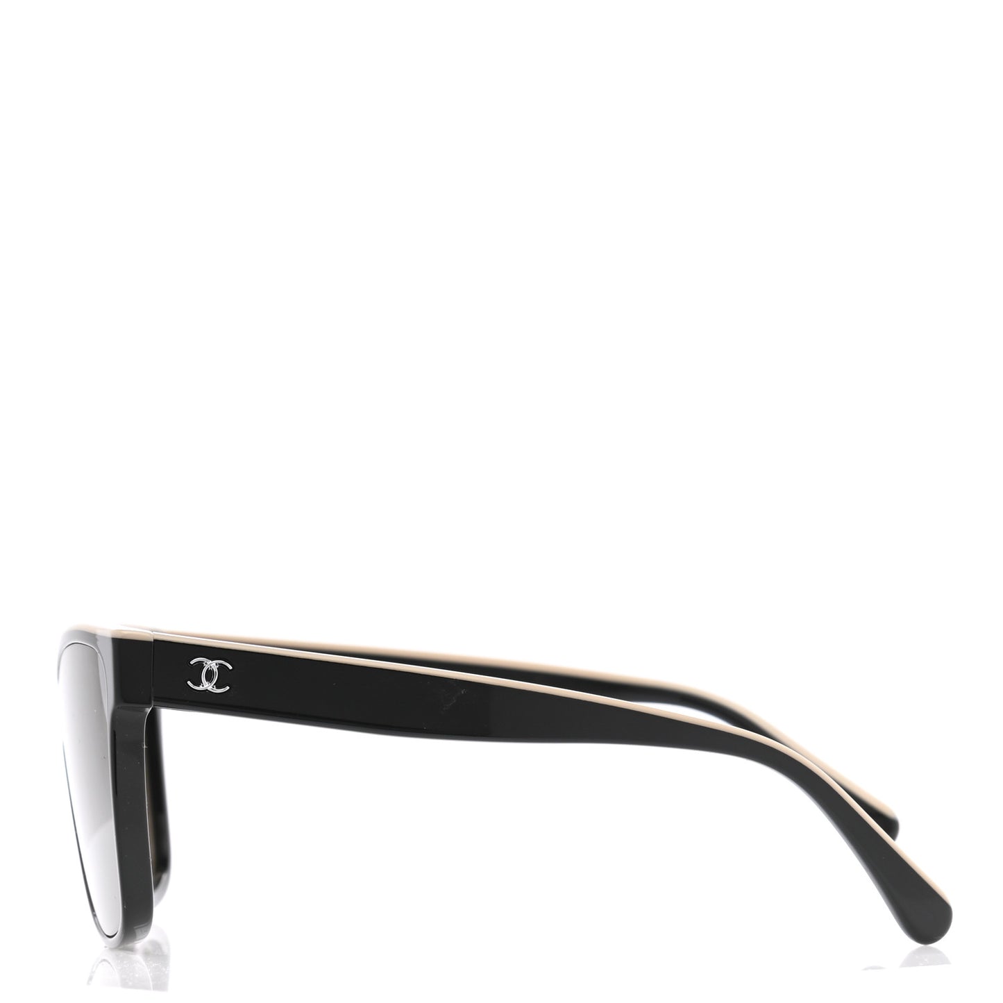 Acetate Logo Shield Sunglasses 5418 Black