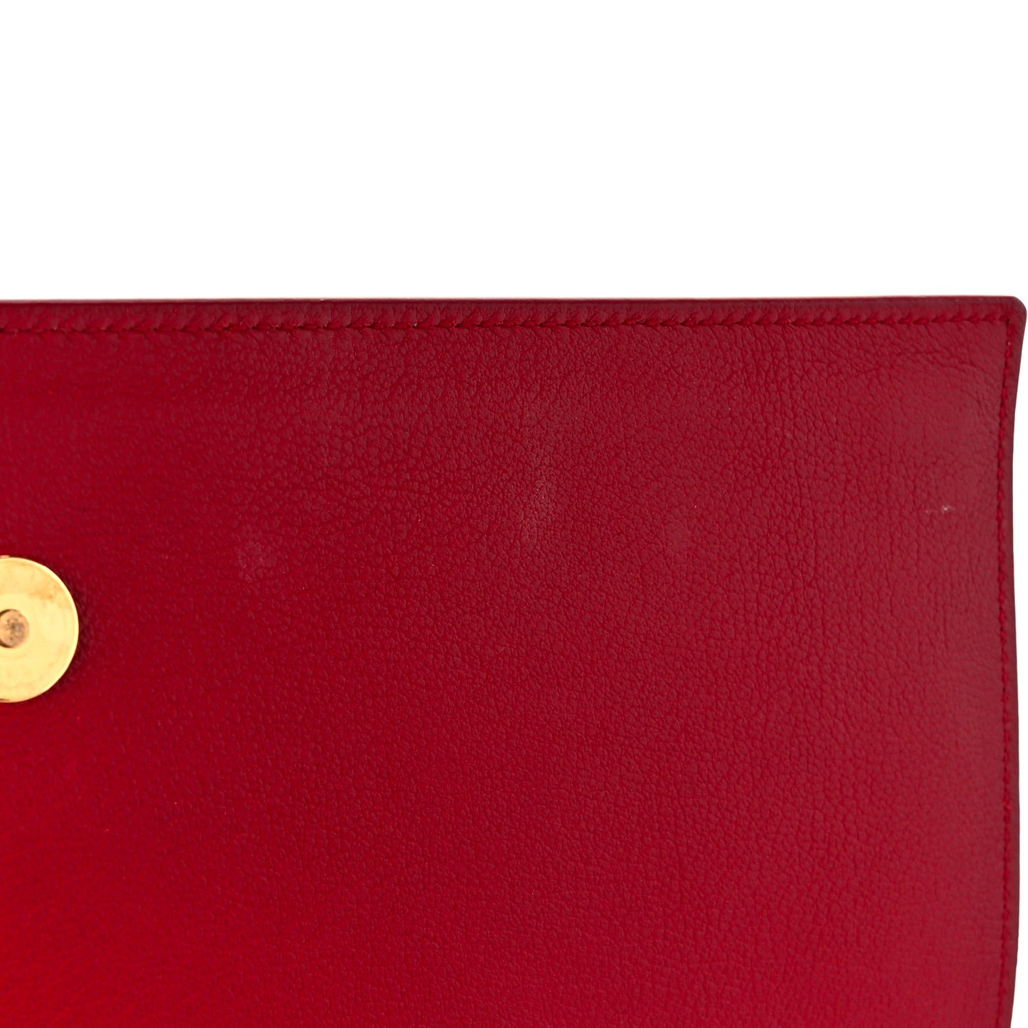 Calfskin Monogram Large Belle De Jour Clutch Red
