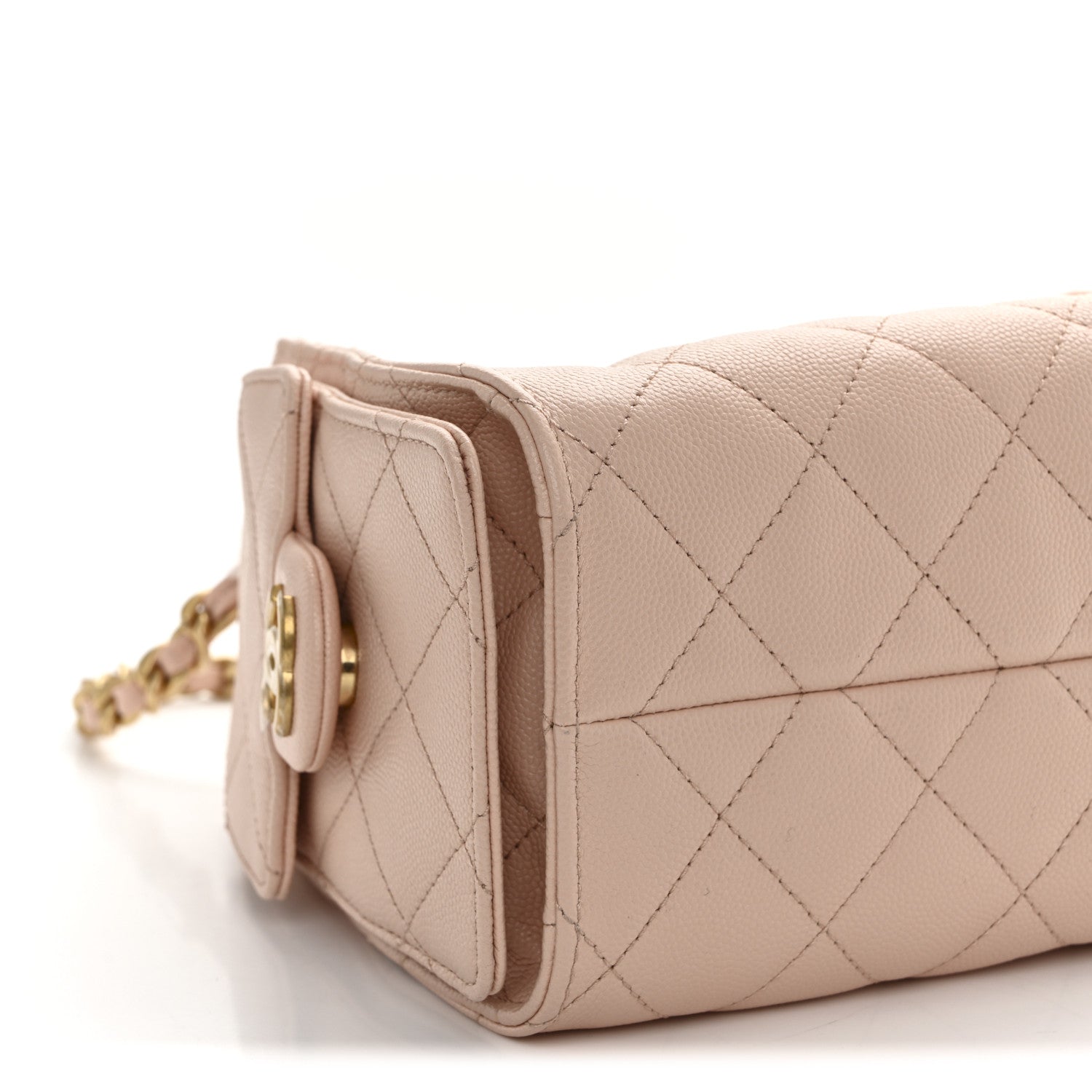 Chanel Caviar Quilted Mini Chanel 25 Handbag Light Pink 9 of 10