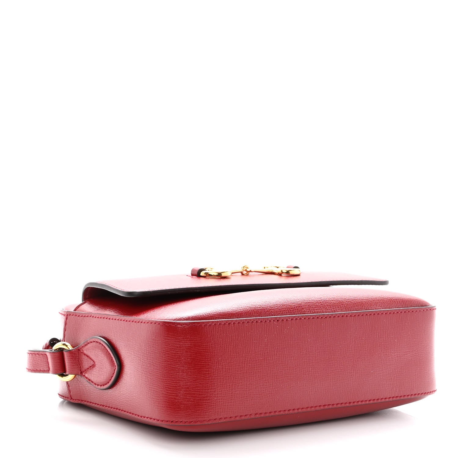 Gucci Azalea Calfskin Small Horsebit 1955 Shoulder Bag New Cherry Red 4 of 11