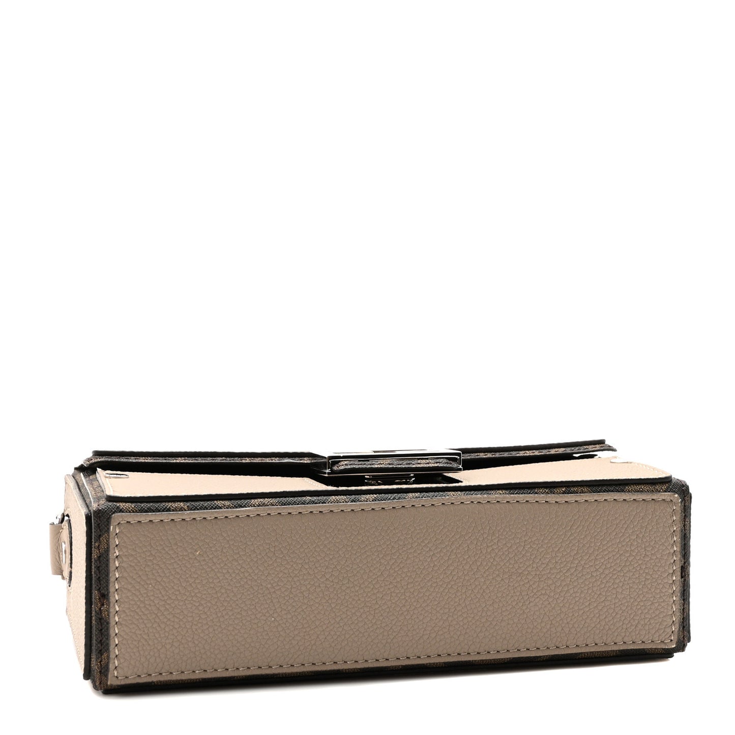 Vitello Cher Jacquard FF Lines Baguette Soft Trunk Tortora Tobacco Moro