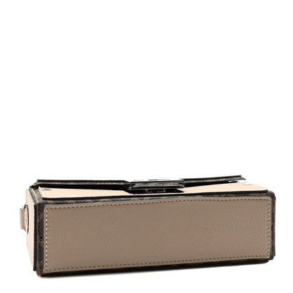 Fendi Vitello Cher Jacquard FF Lines Baguette Soft Trunk Tortora Tobacco Moro 4 of 10