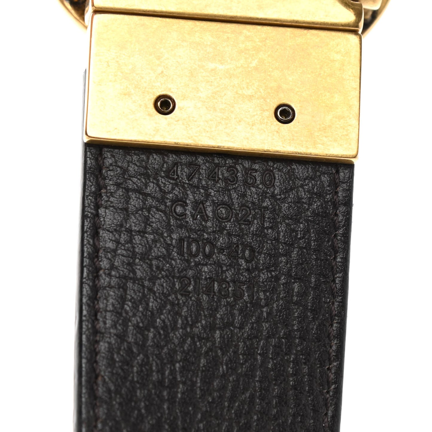Calfskin Double G Reversible 37mm Belt 100 40 Black Cocoa