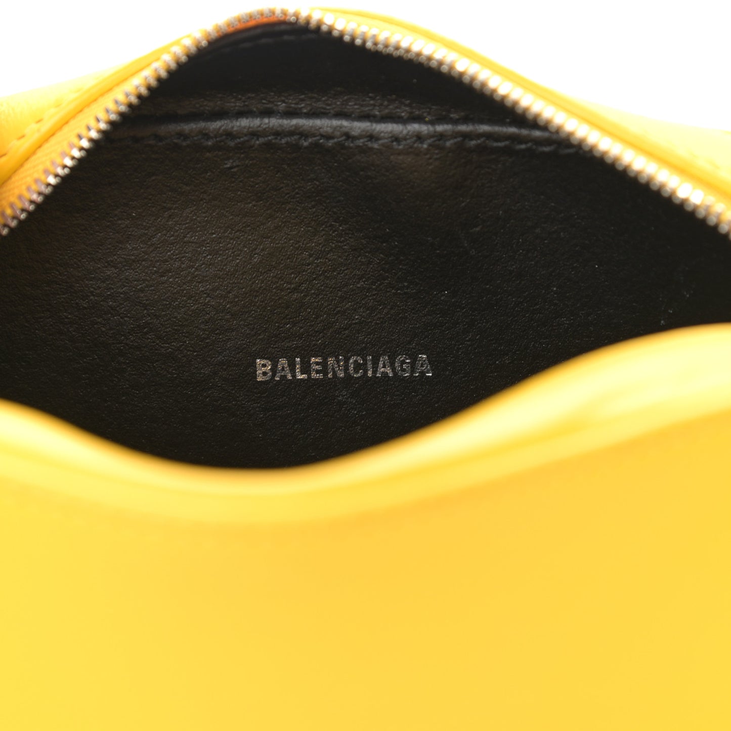 Calfskin Logo XS Everyday Camera Bag Yellow Black