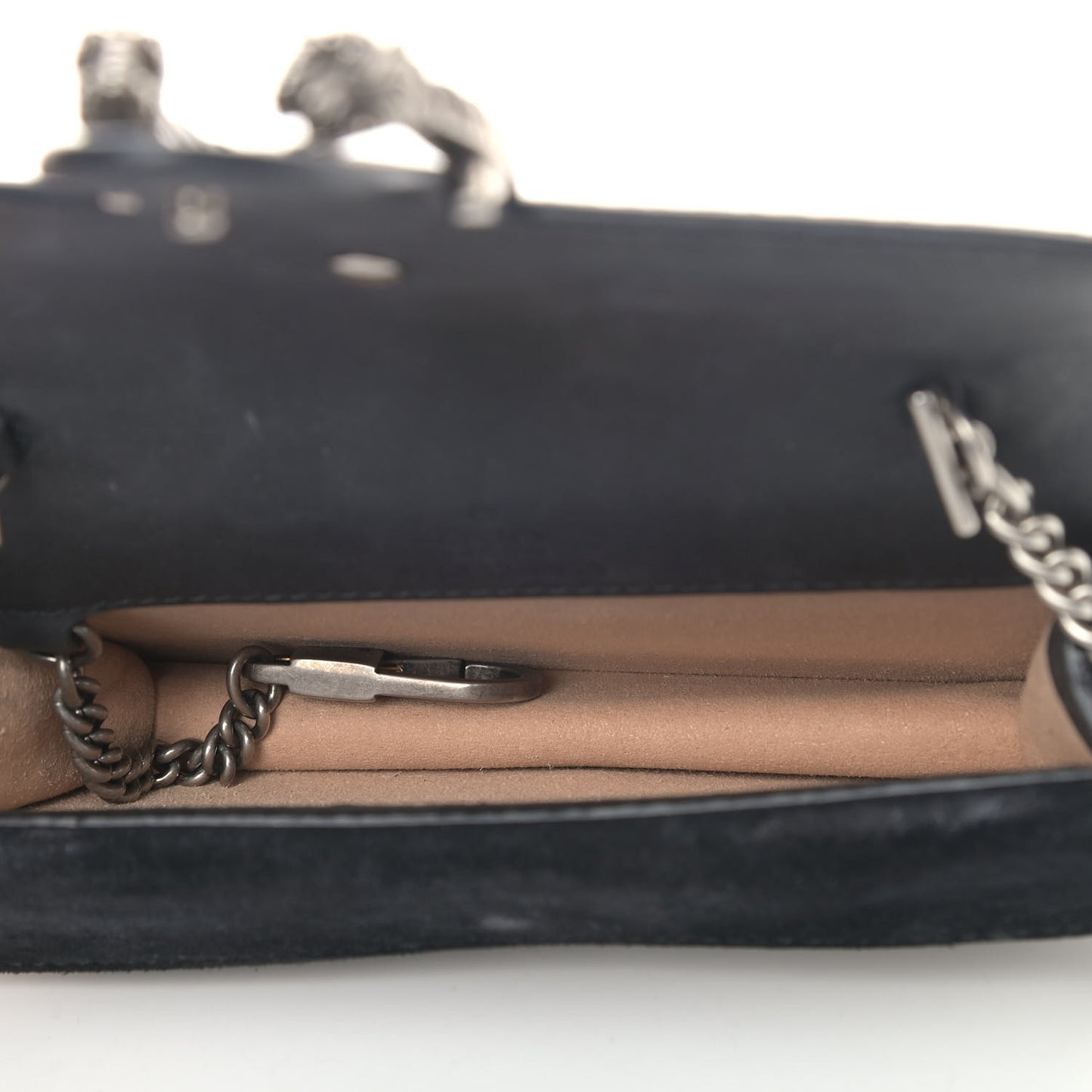 GG Supreme Monogram Super Mini Dionysus Shoulder Bag Black