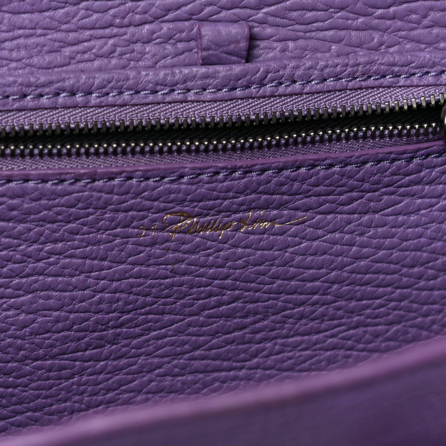 Textured Calfskin Mini Pashli Satchel Violet