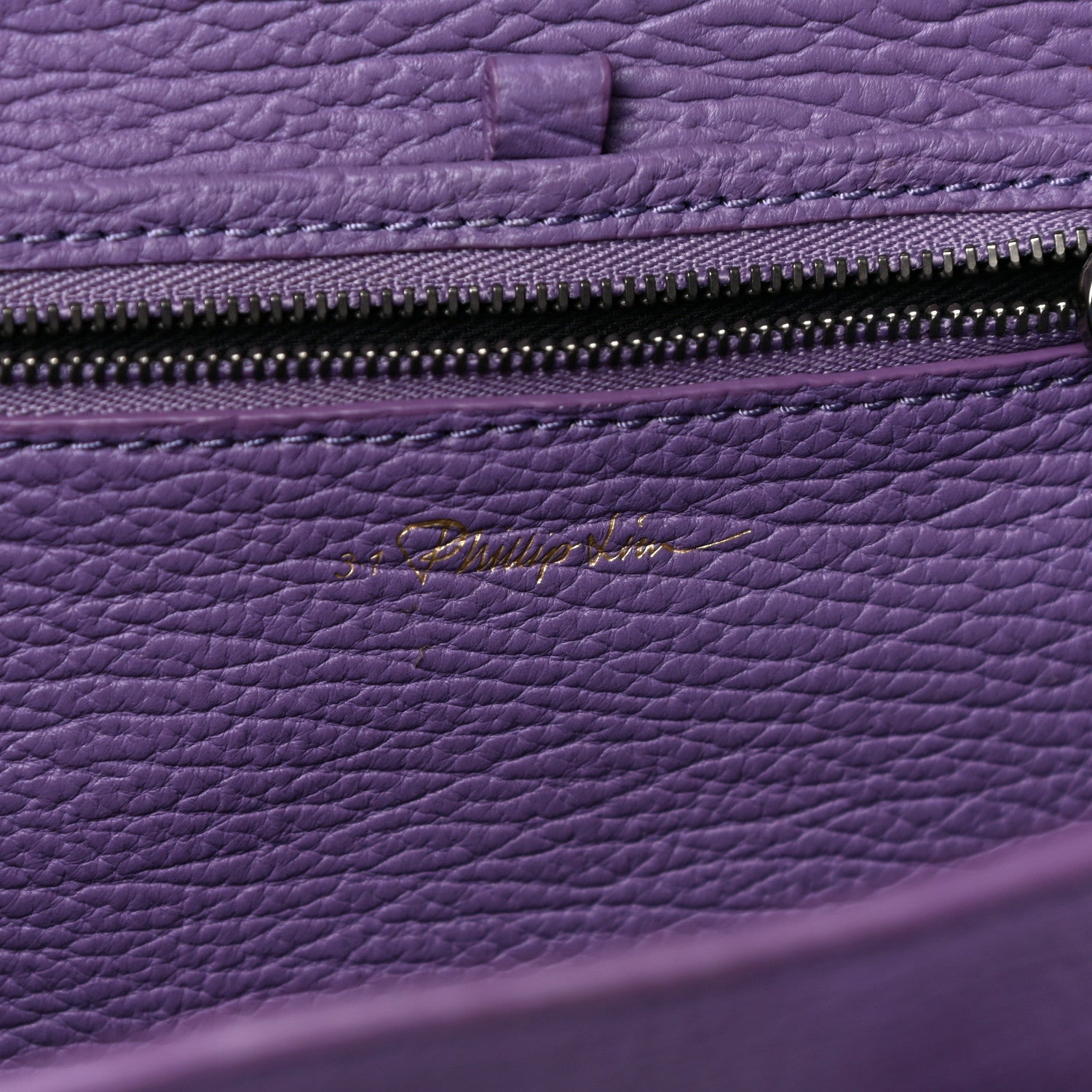 3.1 Phillip Lim Textured Calfskin Mini Pashli Satchel Violet 6 of 10