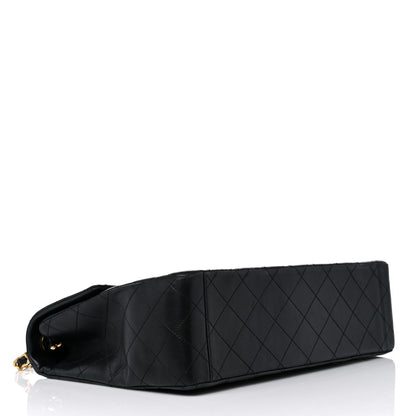 Chanel Lambskin Quilted XL Jumbo Single Flap Black 4 of 17