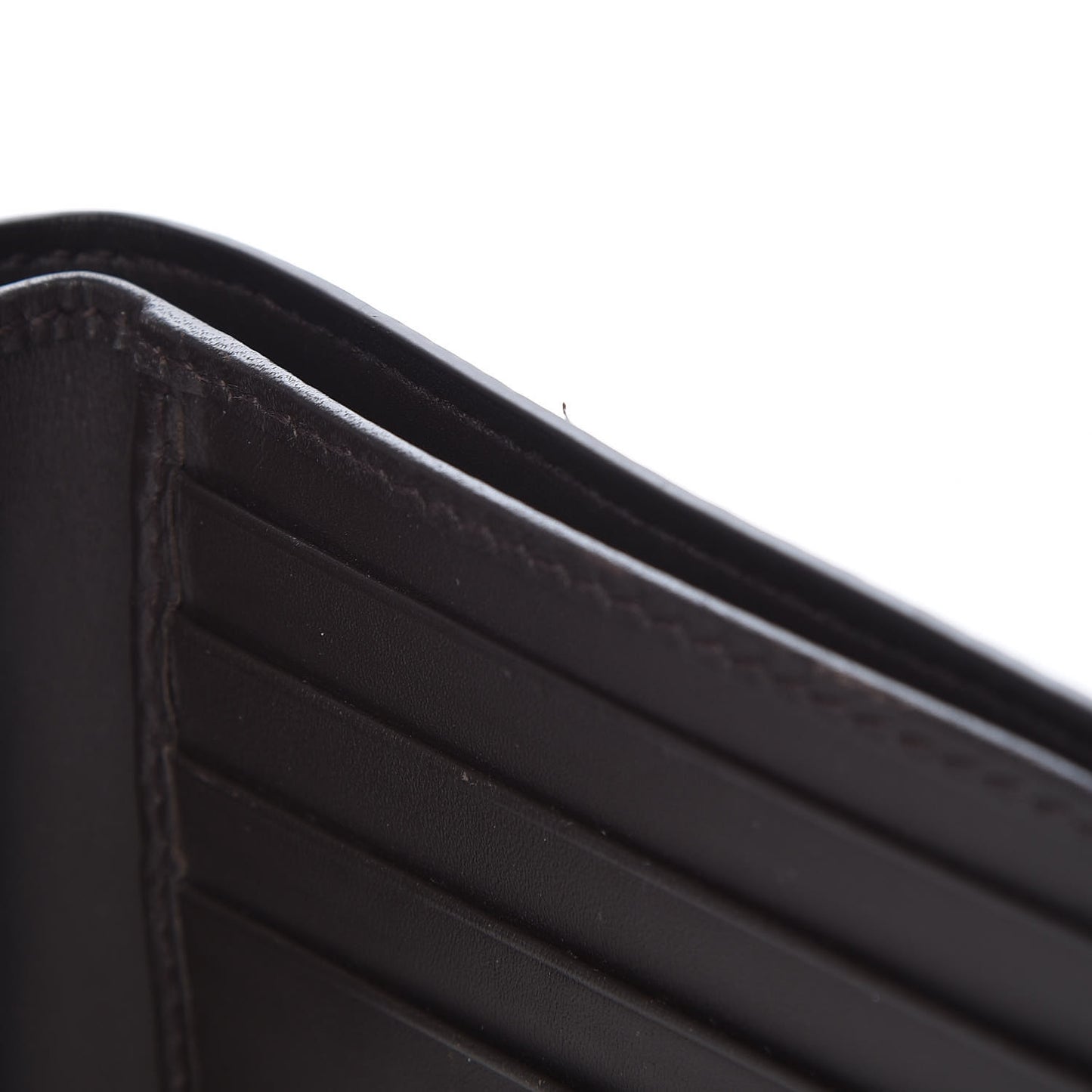 GG Supreme Monogram Selleria Calfskin Web New Web Bi-Fold Wallet Beige Ebony Cocoa