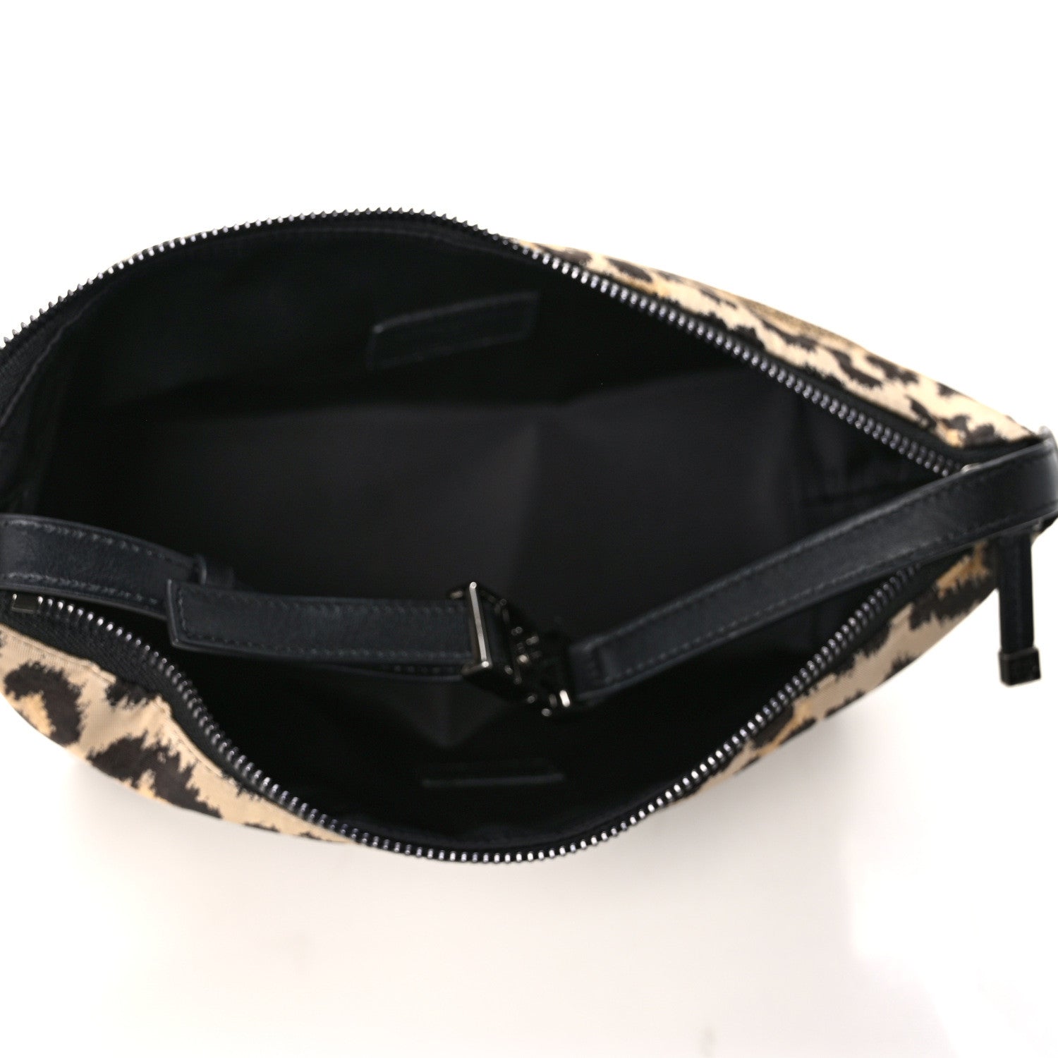 Christian Dior Canvas Mizza Embroidered Medium Leopard DiorTravel Nomad Pouch Beige 5 of 12