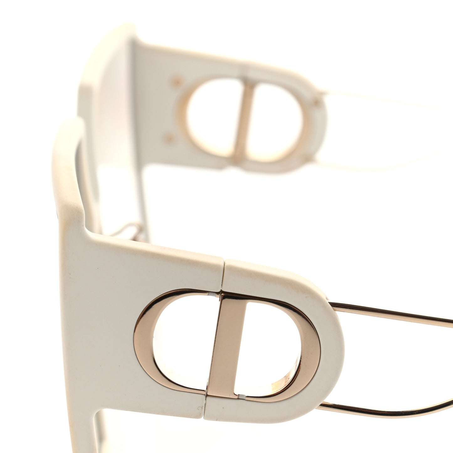Square 30 Montaigne Sunglasses White