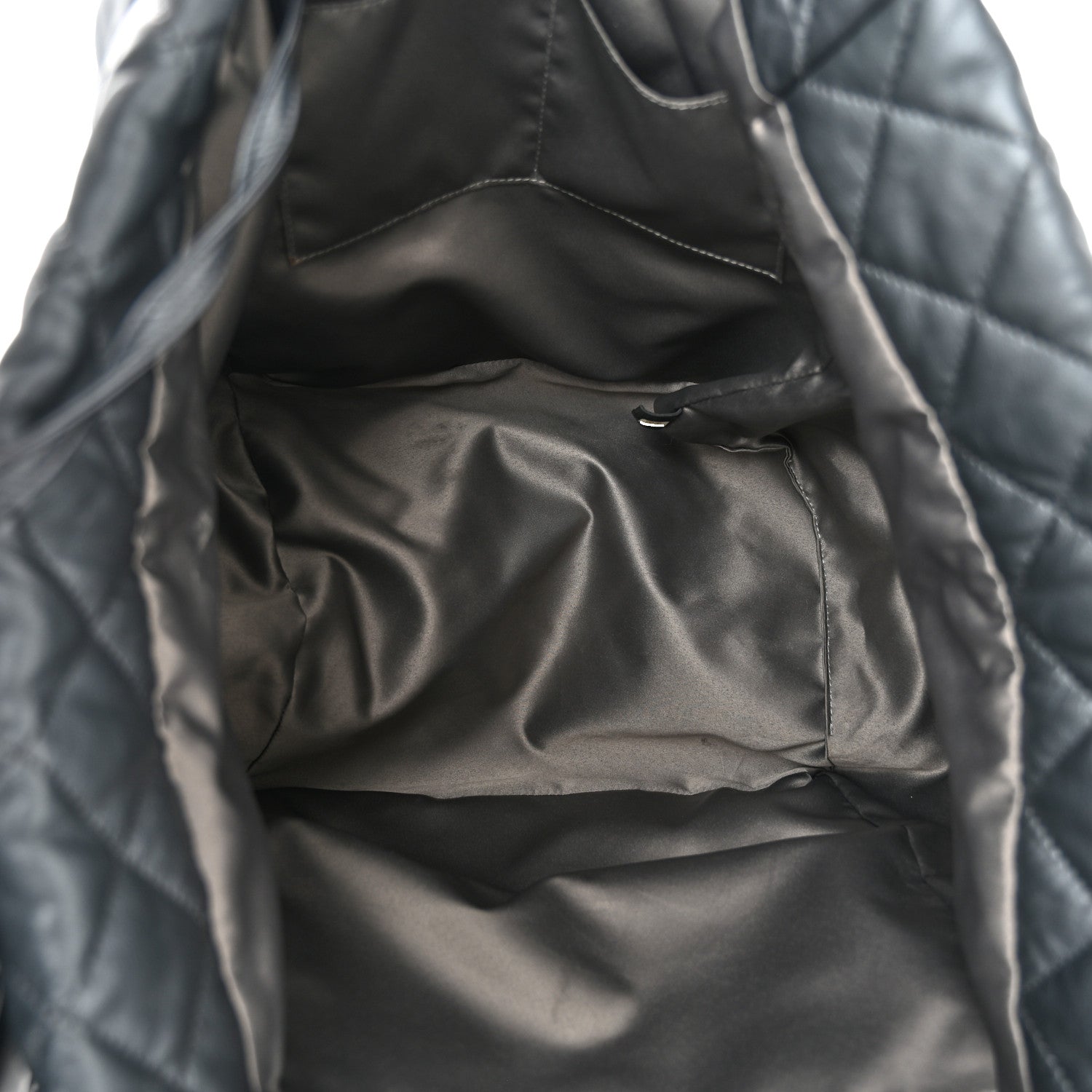 Chanel Metallic Lambskin Quilted Large Week End on Mars Tote Charcoal 5 of 15