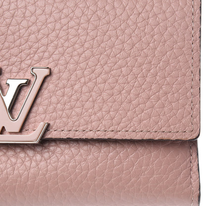 Louis Vuitton Taurillon Capucines Compact Wallet Magnolia 9 of 11