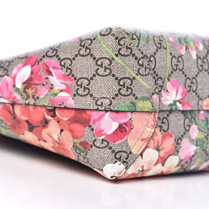 Gucci GG Supreme Monogram Blooms Small Reversible Tote Beige Multicolor Dry Rose 14 of 19