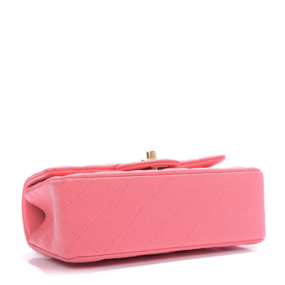Chanel Caviar Quilted Mini Top Handle Rectangular Flap Pink 4 of 9