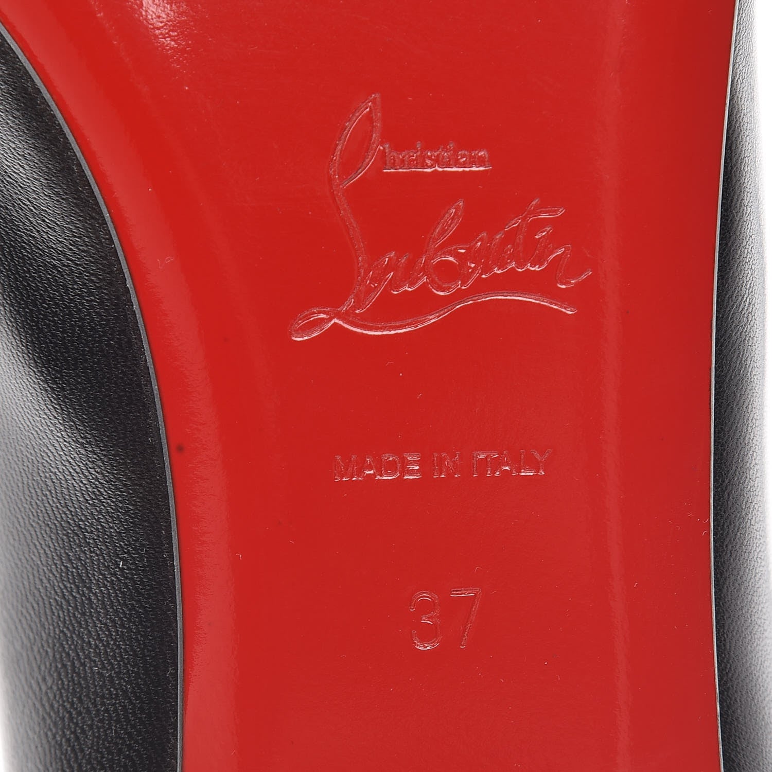 Christian Louboutin Shiny Nappa Solasofia Flats 37 Black 6 of 8
