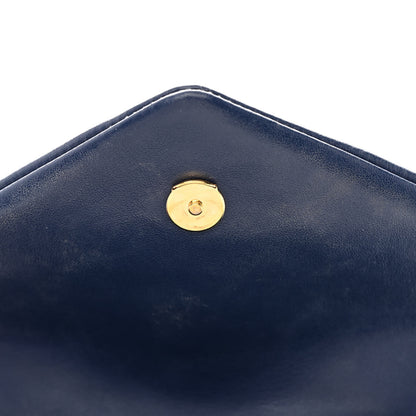 Saint Laurent Calfskin Y Quilted Monogram Toy Loulou Crossbody Bag Denim 12 of 16