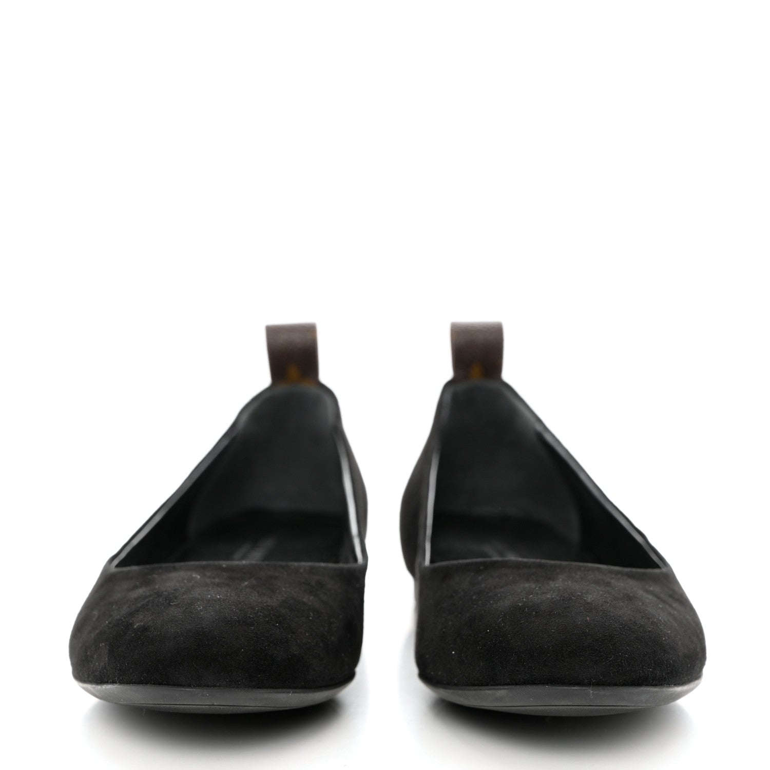 Louis Vuitton Suede Monogram Uniformes Ballet Flats 40 Black 2 of 10