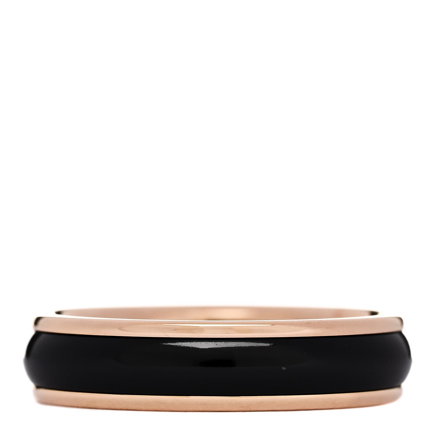 Tiffany 18K Rose Gold Titanium Classic Wedding Band Ring 49 5 Black 3 of 5