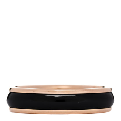 Tiffany 18K Rose Gold Titanium Classic Wedding Band Ring 49 5 Black 3 of 5