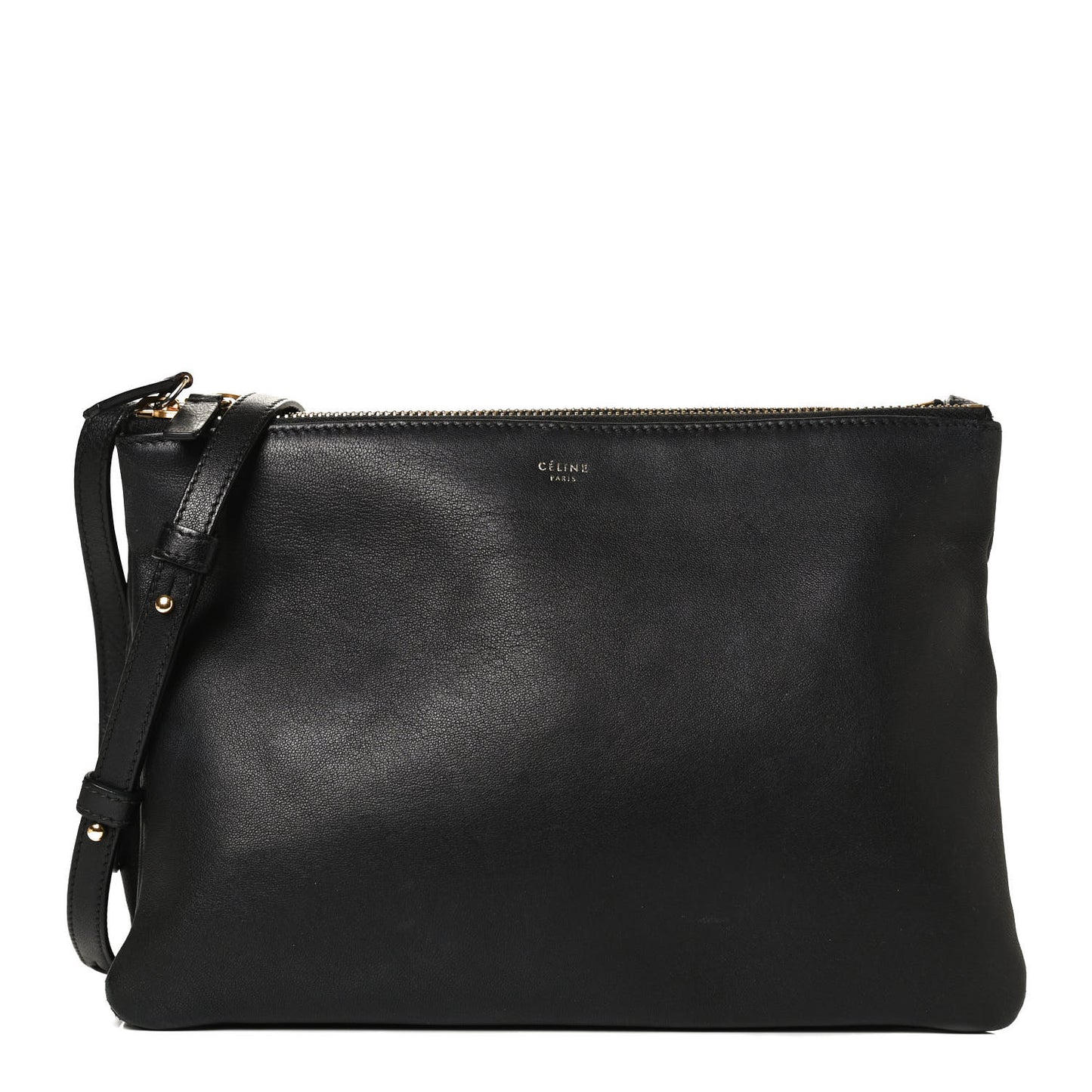 Lambskin Small Trio Crossbody Bag Black
