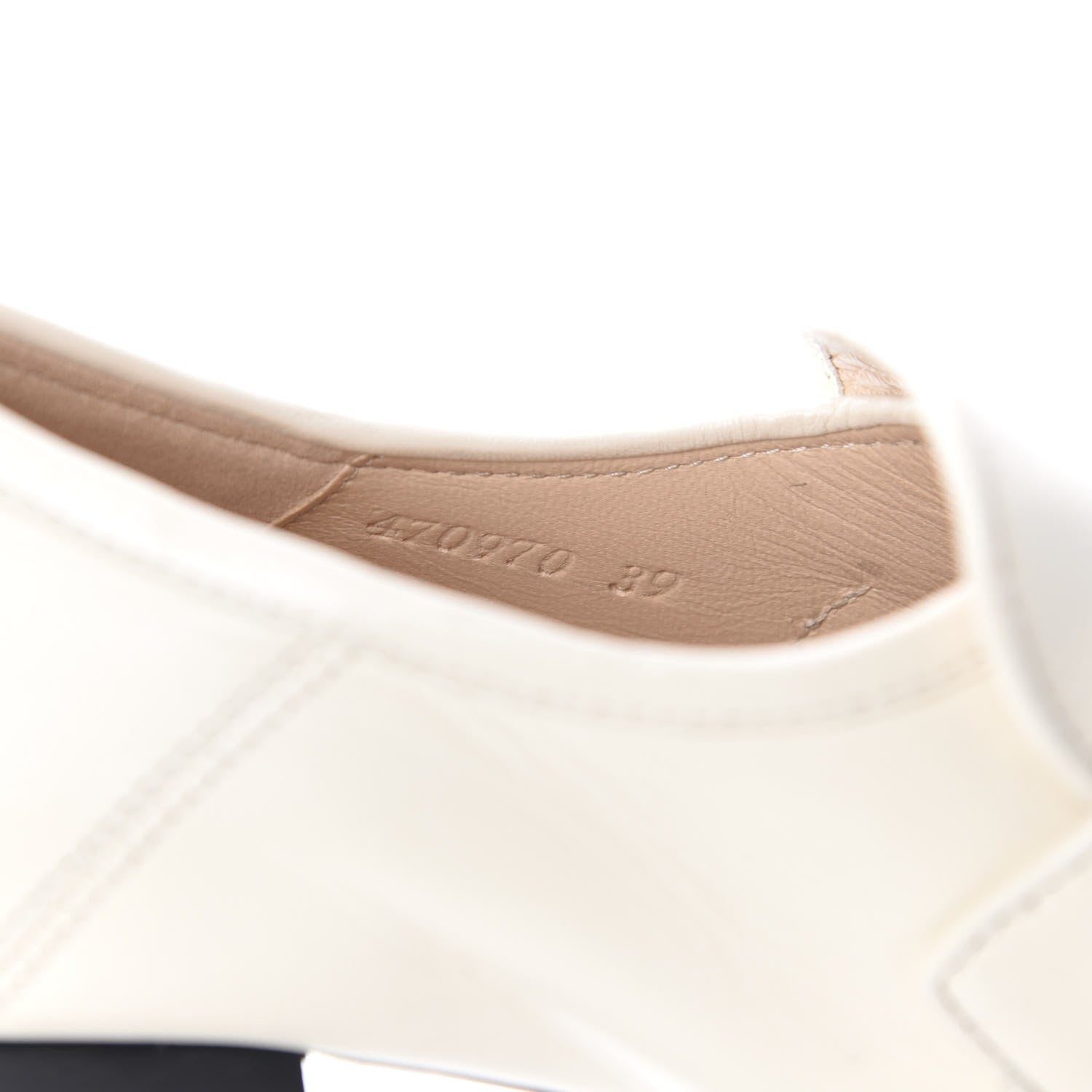 Gucci Malaga Kid Pearl Studded Vegas Platform Loafers 39 Mystic White 11 of 11