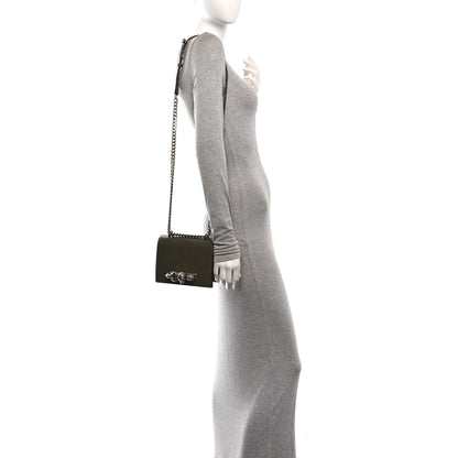Alexander McQueen Lizard Embossed Calfskin Knuckle Crossbody Khaki 2 of 9