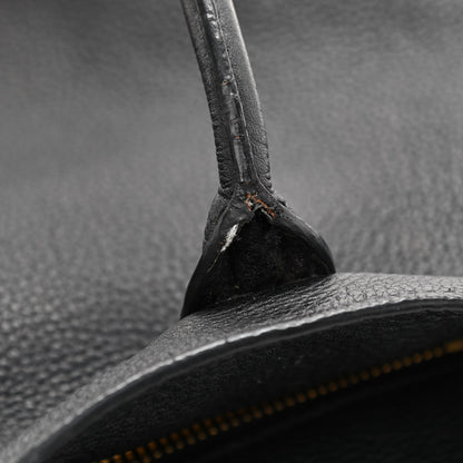 Prada Vitello Daino Side Zip Tote Black 8 of 9