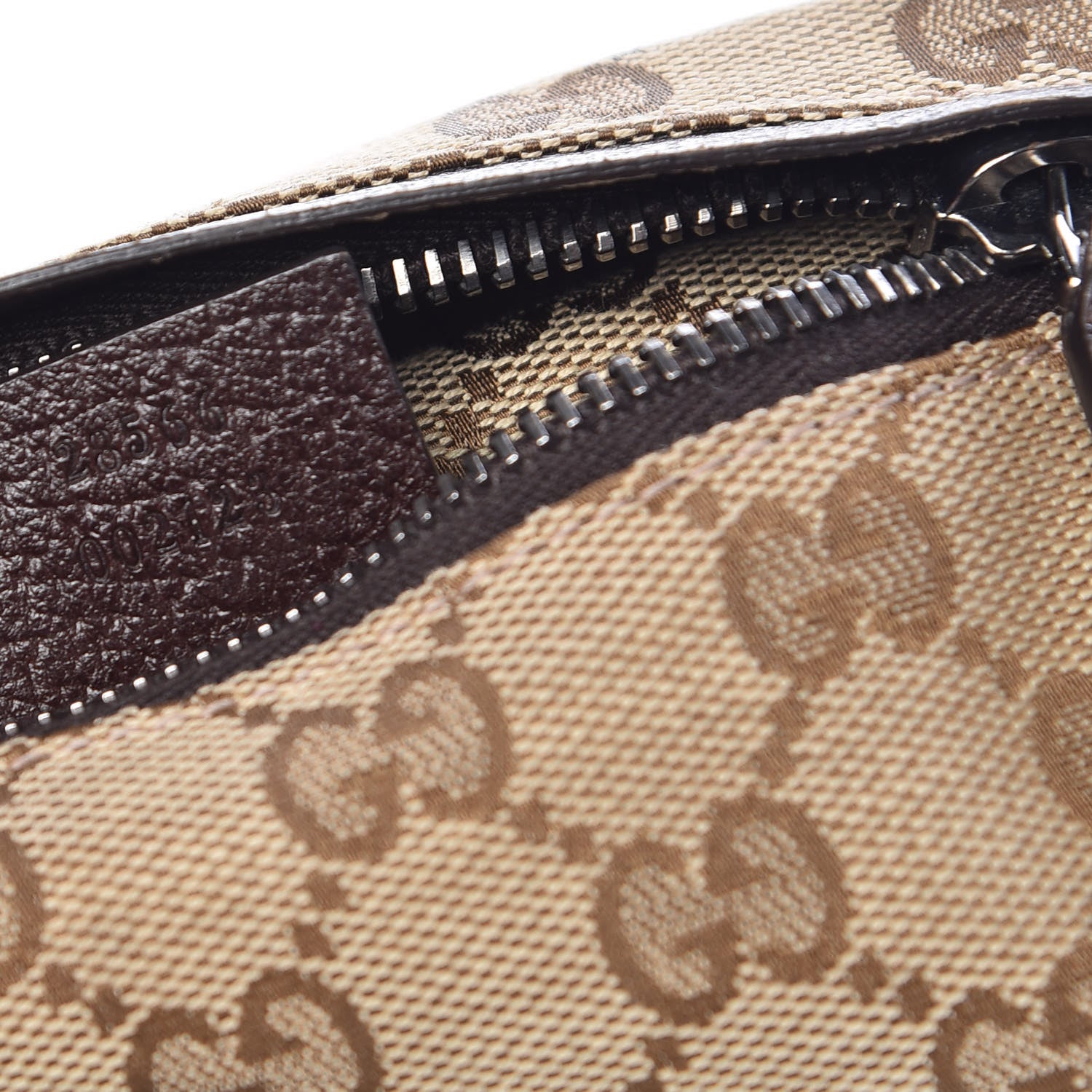 Gucci Monogram Web Belt Bag Dark Brown 7 of 11