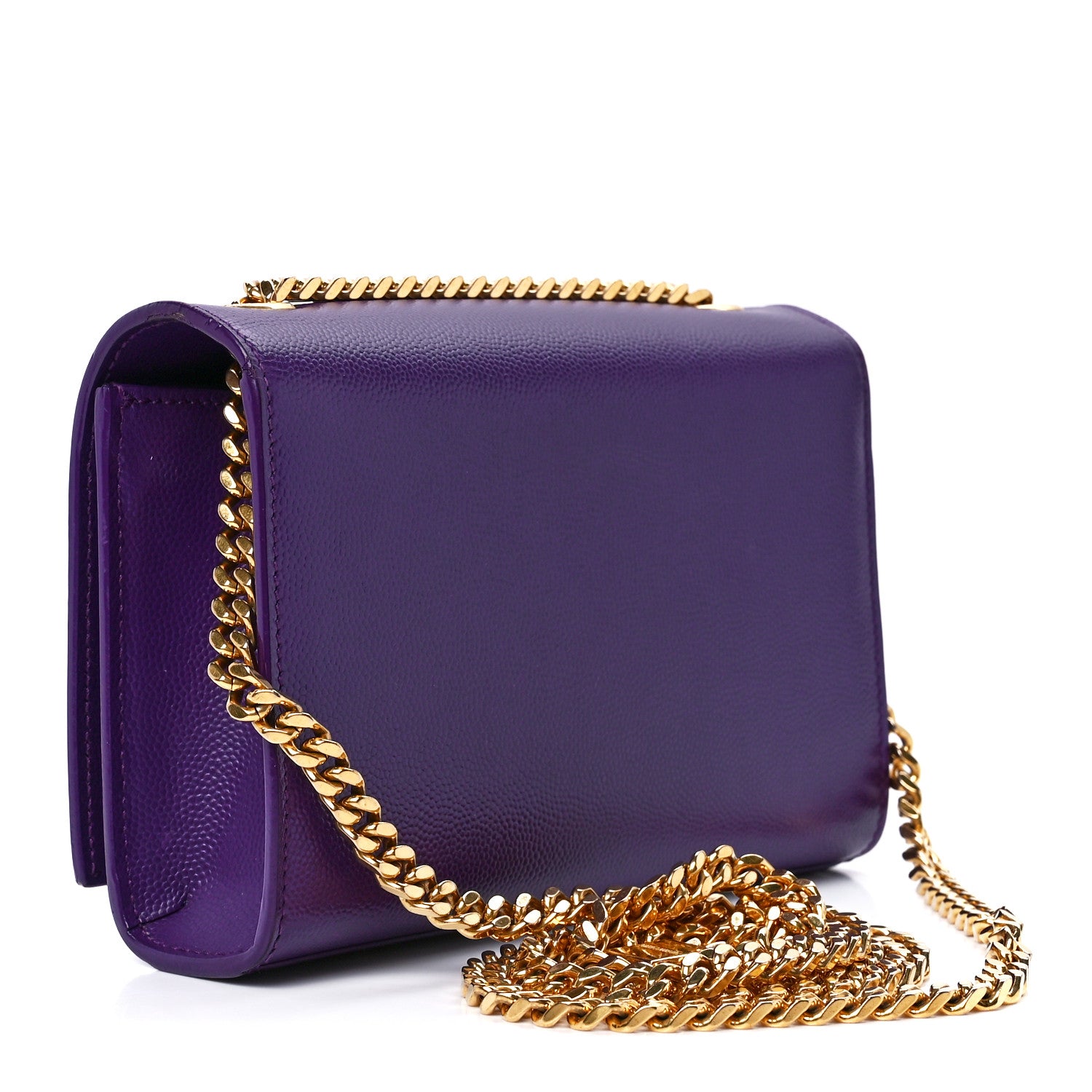 Saint Laurent Grain De Poudre Small Monogram Kate Satchel Lilac 3 of 12