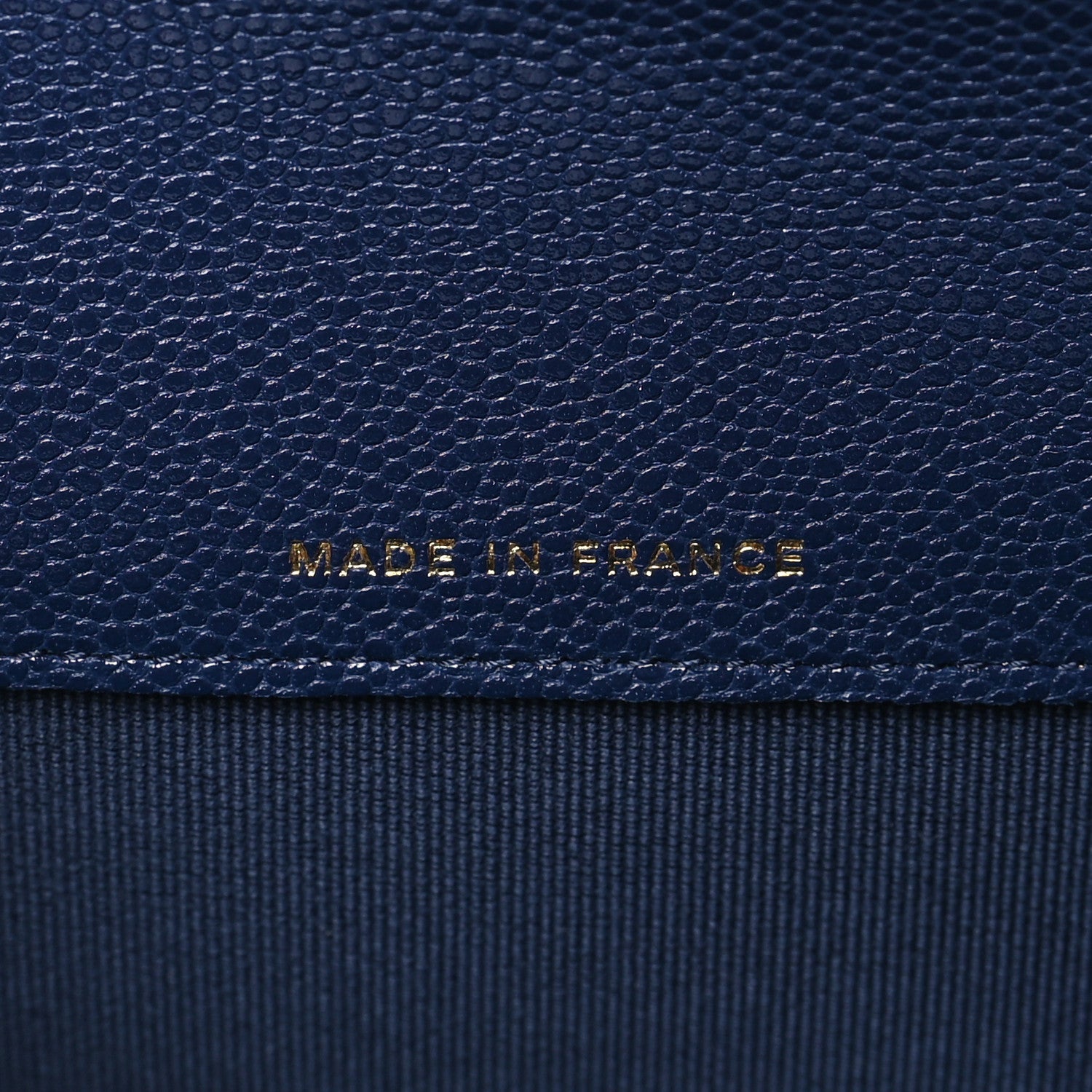 Chanel Caviar Quilted Flap Card Holder Wallet Navy Blue 7 of 10