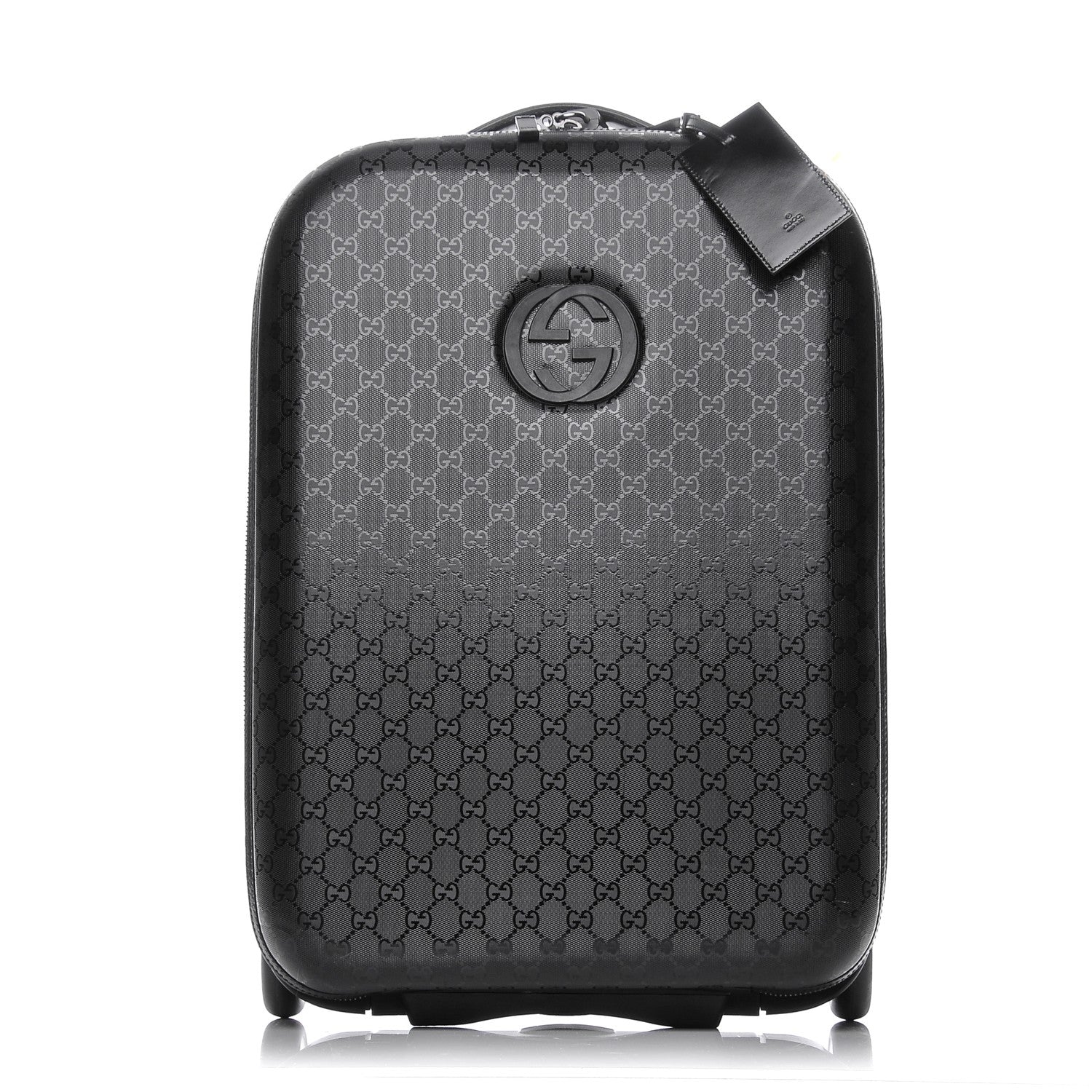 Gucci Imprime Monogram Small Interlocking G Trolley Black 1 of 14