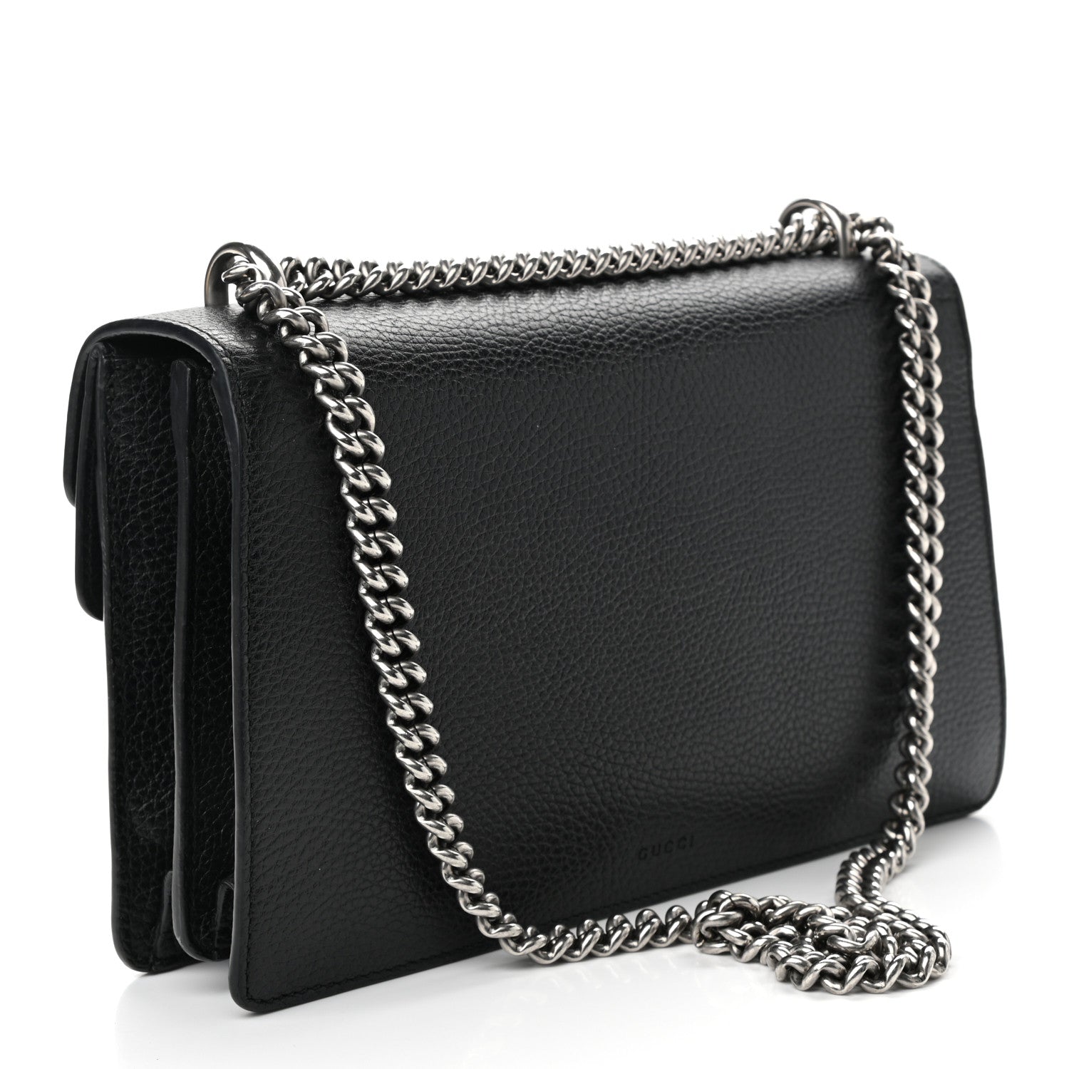 Gucci Pebbled Calfskin Small Dionysus Shoulder Bag Black 3 of 10