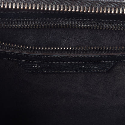 Celine Drummed Calfskin Mini Luggage Black 9 of 10