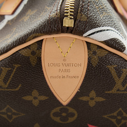 Louis Vuitton Monogram Bay Speedy 30 Rose Ballerine Poppy 7 of 7