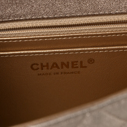 Chanel Metallic Lambskin Quilted Mini Rectangular Flap Gold 11 of 17