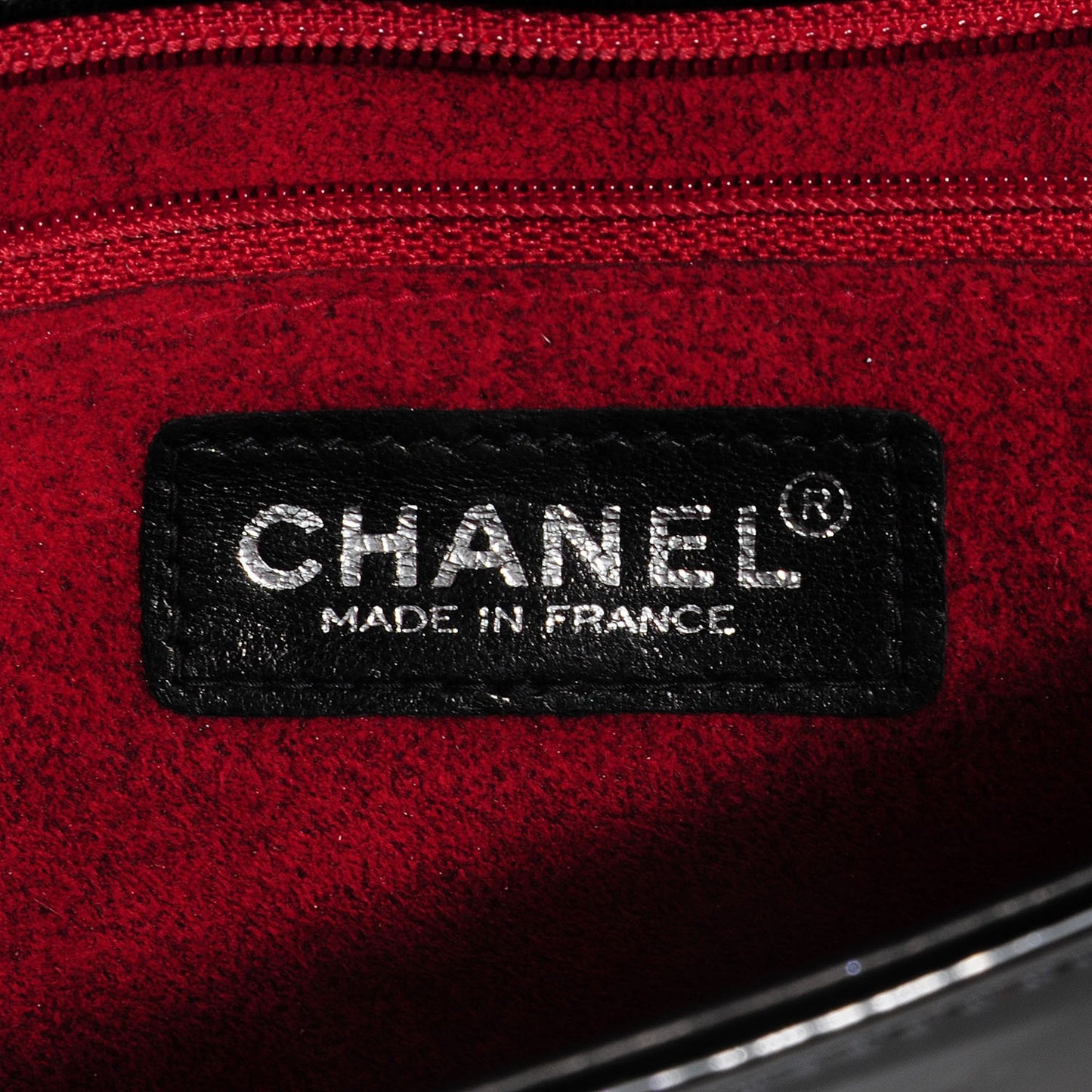 Patent Quilted CC Chocolate Bar Flap Black