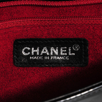 Chanel Patent Quilted CC Chocolate Bar Flap Black 6 of 8