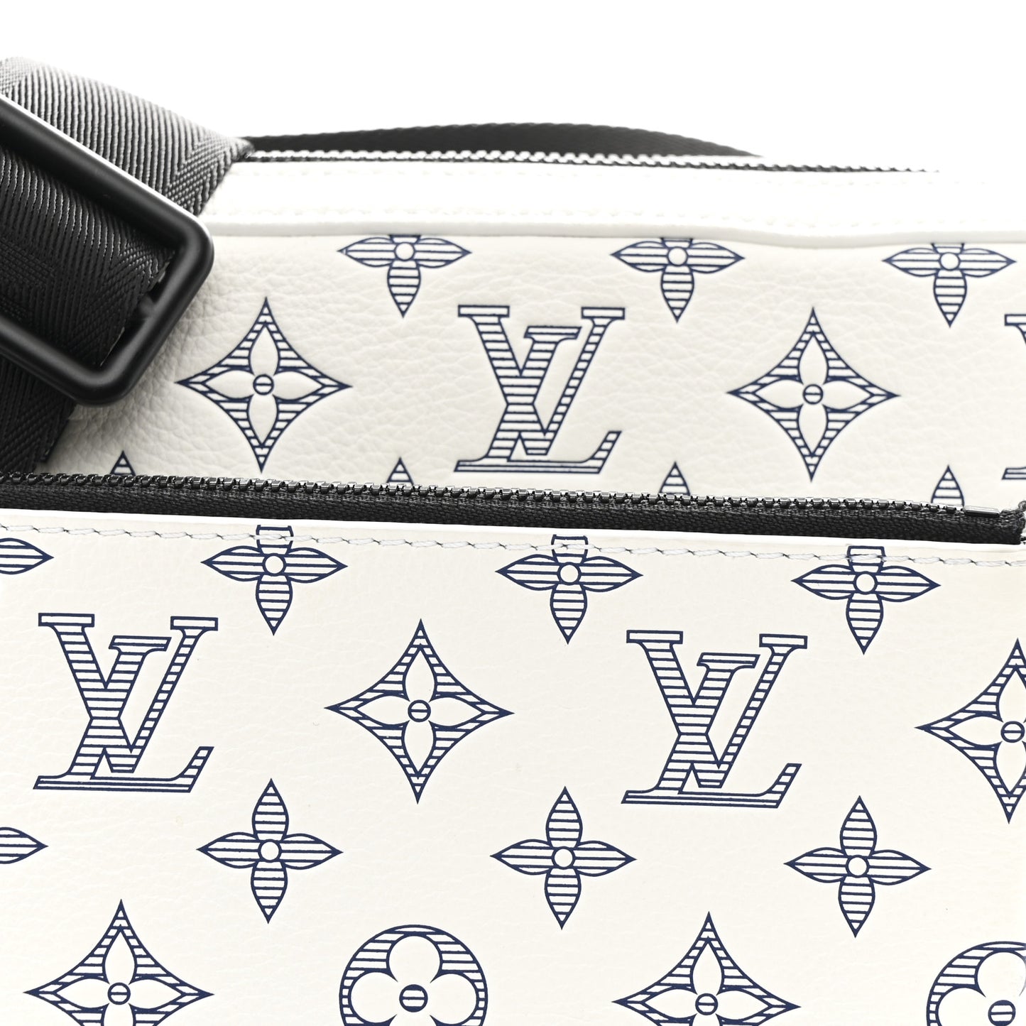 Monogram Shadow G65 Trio Messenger White