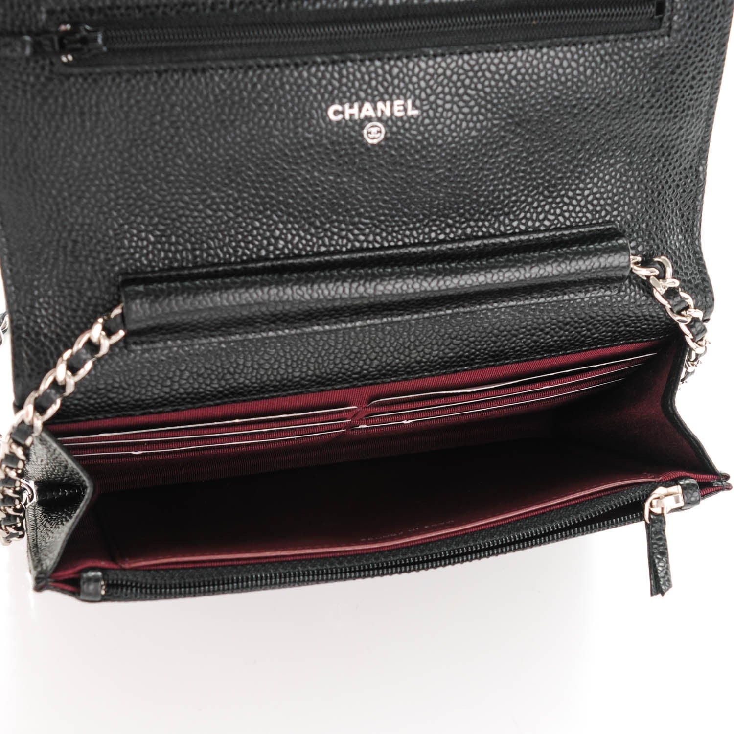 Chanel Caviar Quilted Wallet On Chain WOC Black 5 of 7