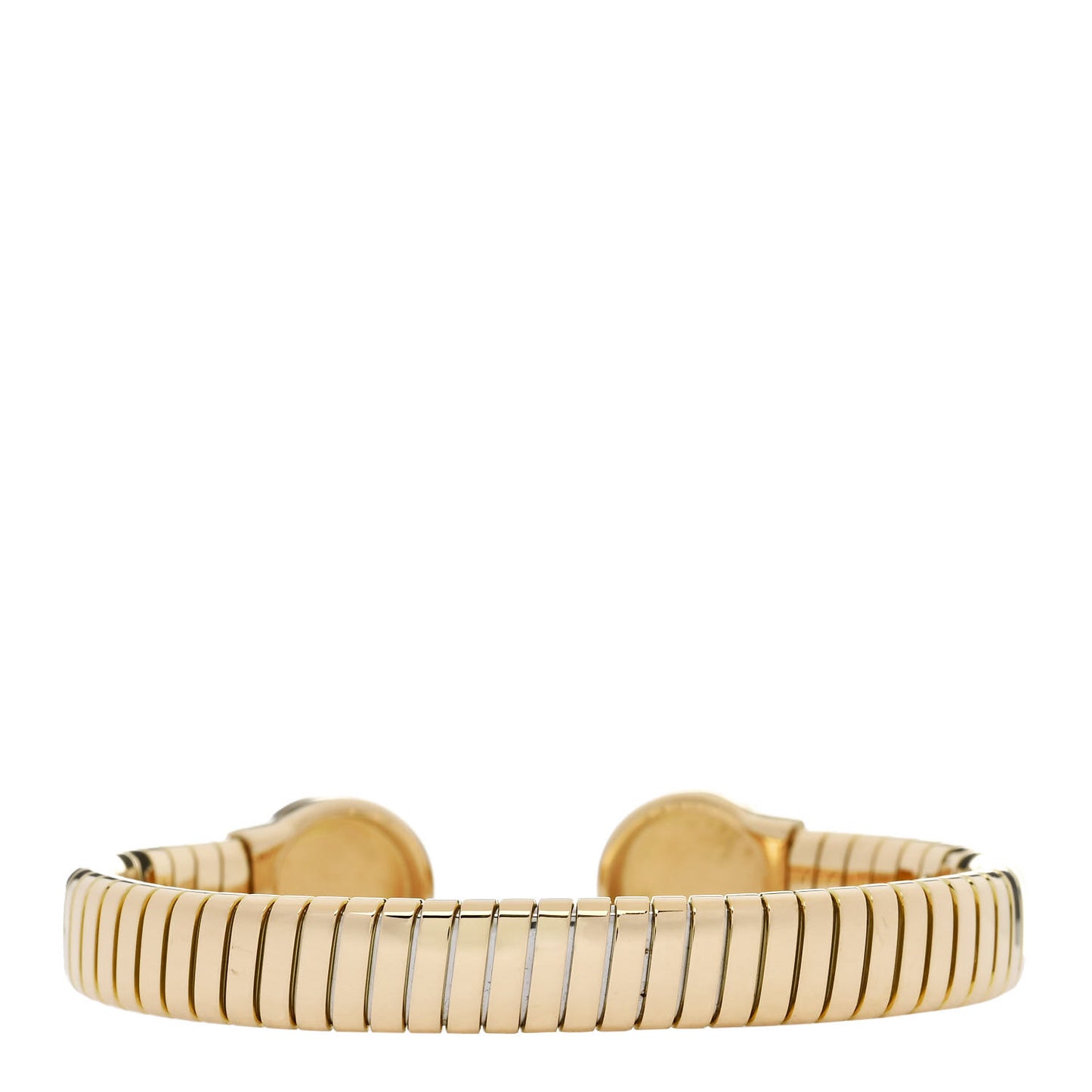BVLGARI 18K Yellow Gold Black Onyx Tubogas Bracelet