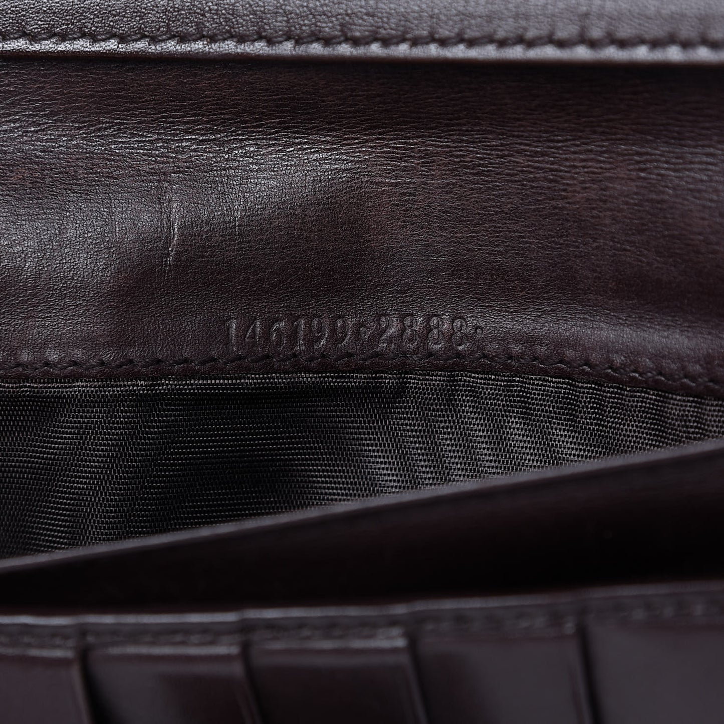 Guccissima Punch Continental Flap Wallet Brown